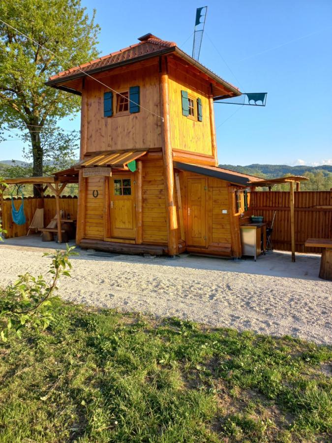 Villa Unique Wooden Holiday House In Nature Lukovica pri Domžalah Exterior foto